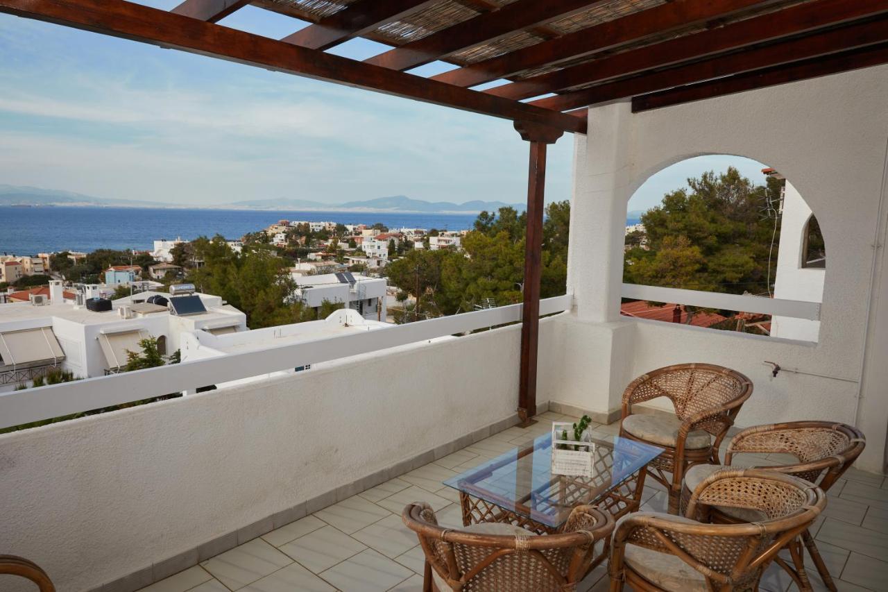 Vila 180° View To Sea Vathí Exteriér fotografie